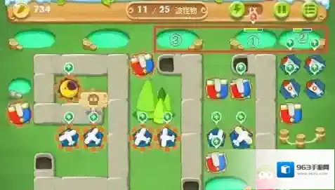 保卫萝卜2游戏中