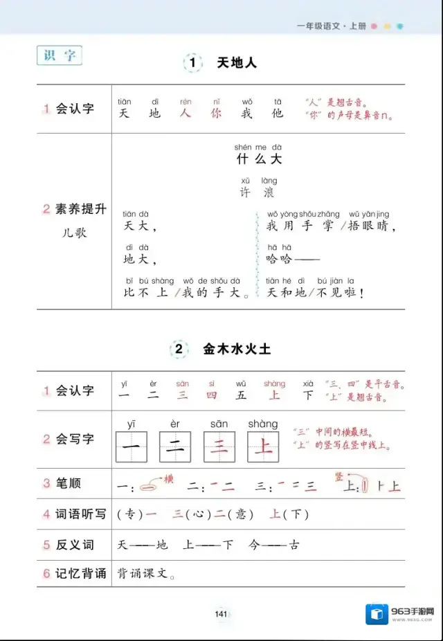 《每课背记清单》小学1-6年级上下册PDF格式