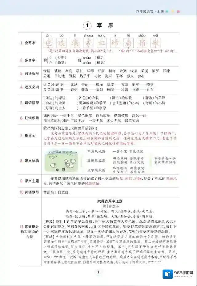 状元语文笔记语文笔记