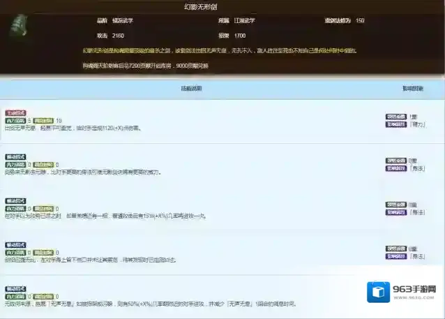 烟雨江湖幻影剑诀给谁合适?烟雨江湖幻影剑诀适合角色介绍