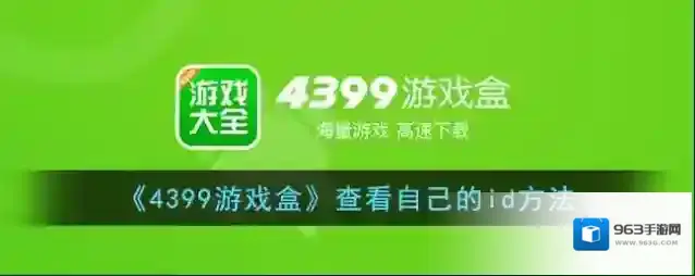 《4399游戏盒》查看自己的id方法