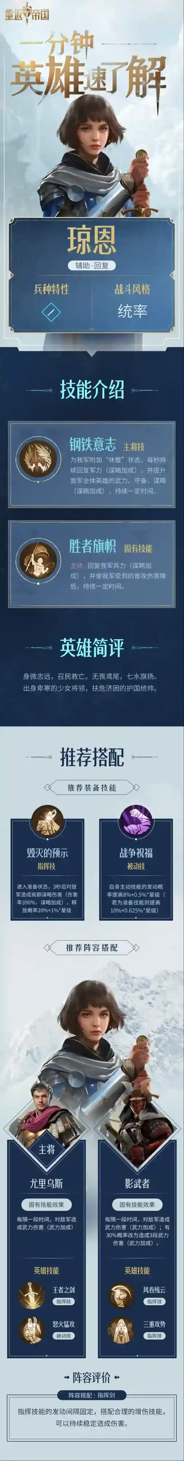 重返帝国琼恩技能装备搭配解析攻略