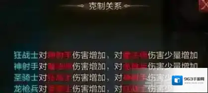 我的王朝兵种怎么相克 兵种克制关系详解