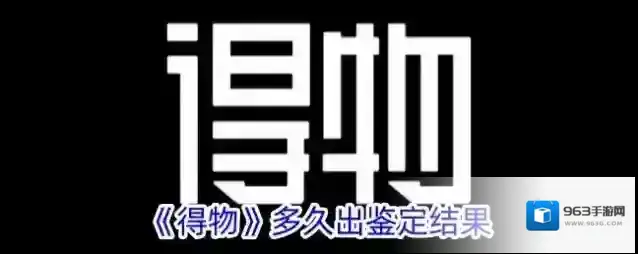 《得物》多久出鉴定结果